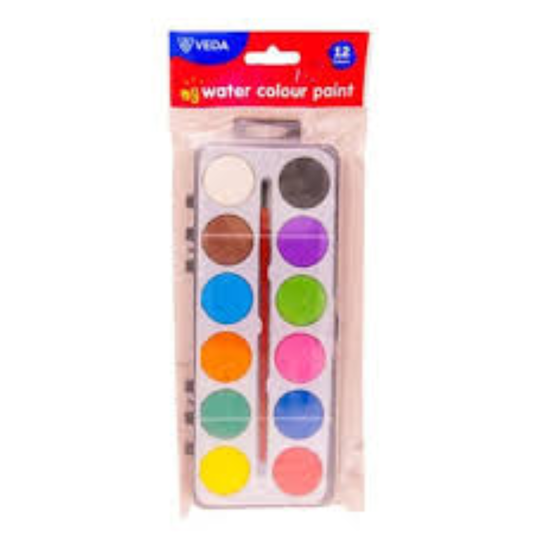 VEDA WATER COLOR CAKE WCC-12 12COL